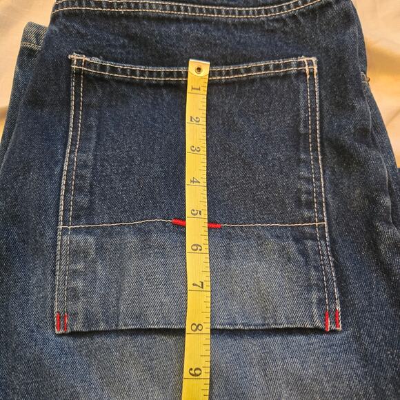 SouthPole Jeans Size 36x32 Dark Blue Heavy Denim Y2K Baggy *read* - Picture 13 of 16